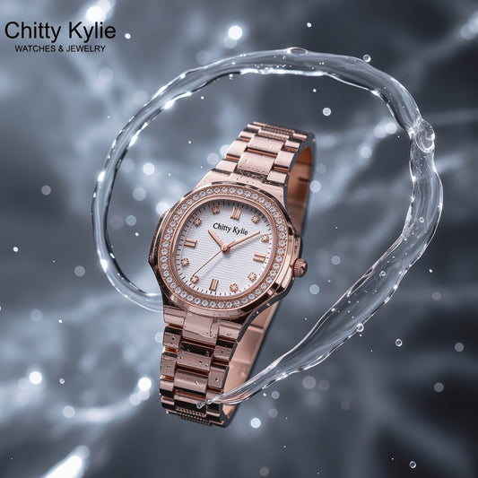 Rose Gold Luxe Watch (Chitty Kylie Quality)