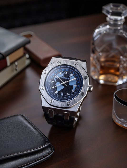 Executive Mens watch ( Glowing ) + free bracelet