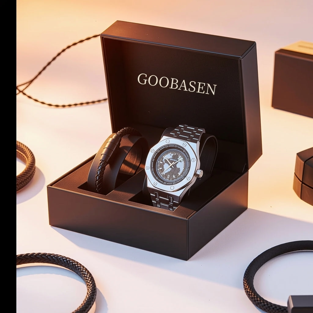 Executive Mens watch ( Glowing ) + free bracelet