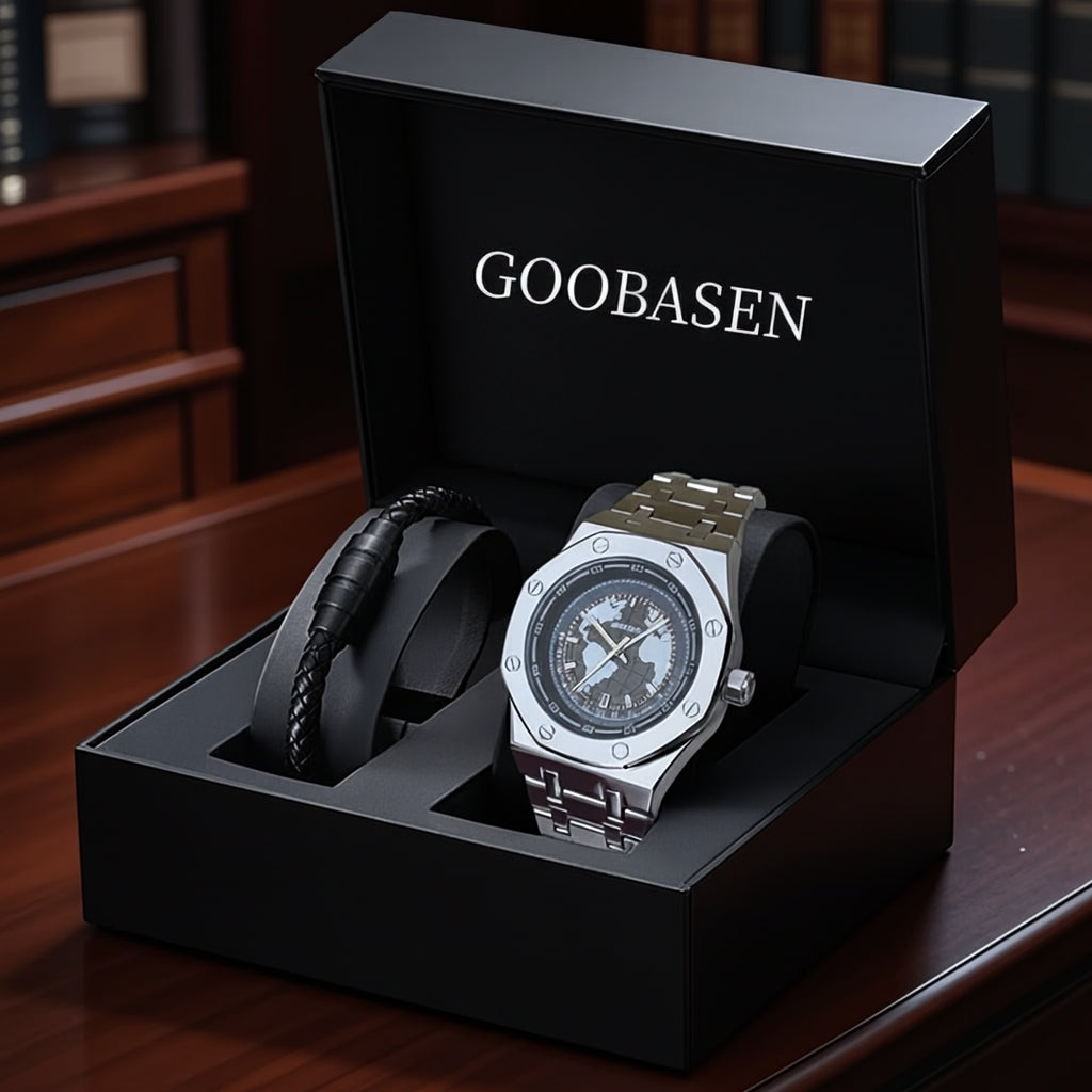 Executive Mens watch ( Glowing ) + free bracelet