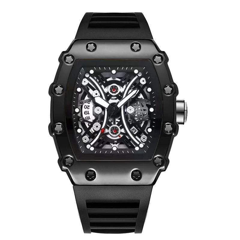Black Phantom Skeleton Watch (GOOBASEN)