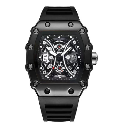 Black Phantom Skeleton Watch (GOOBASEN)