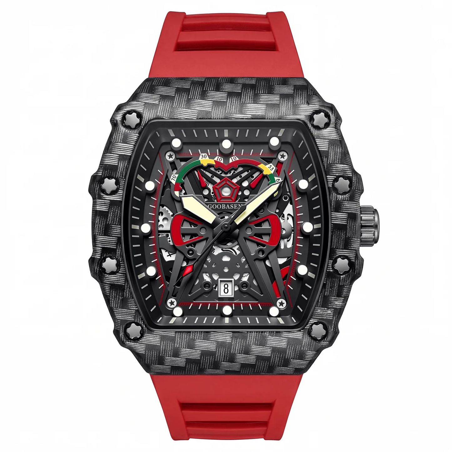 Black Phantom Skeleton Watch (GOOBASEN)