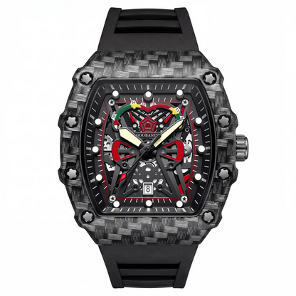 Black Phantom Skeleton Watch (GOOBASEN)