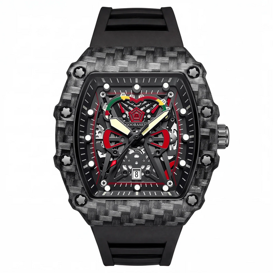 Black Phantom Skeleton Watch (GOOBASEN)